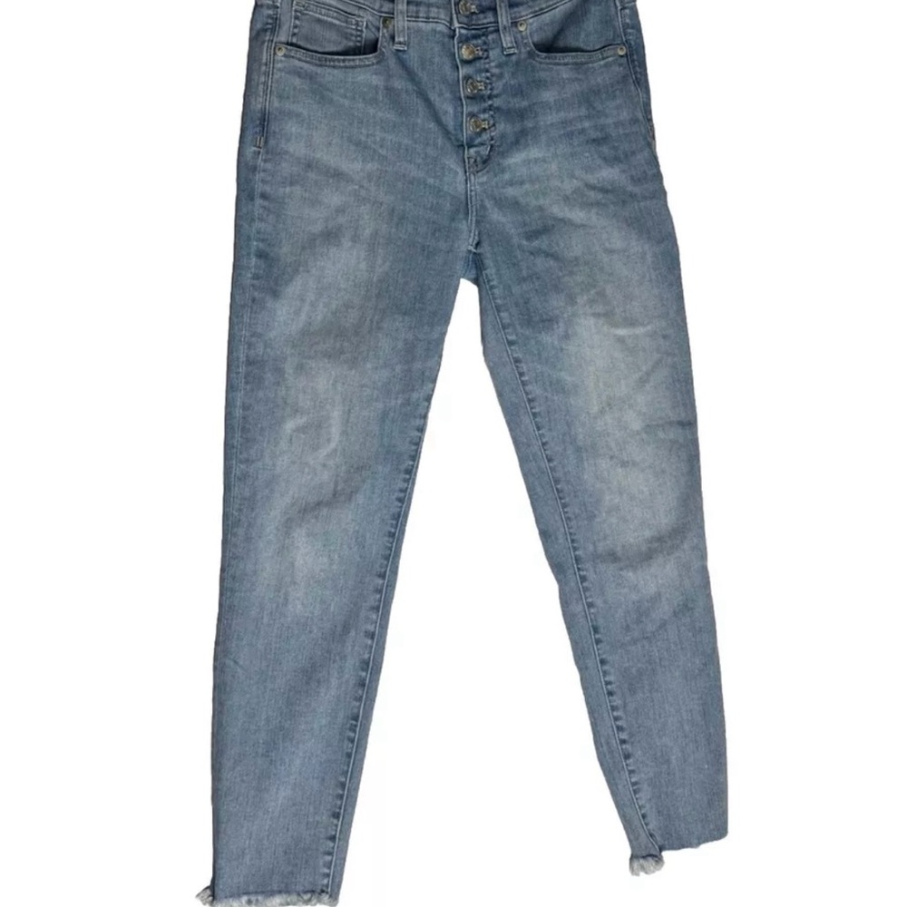 Madewell Women's Light Blue Jeans Mid-rise skinny cropped